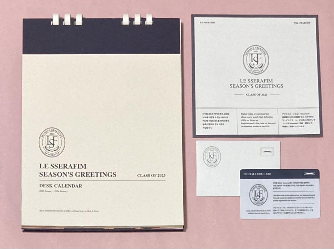 Amazon.co.jp: LE SSERAFIM 2023 SEASON'S GREETINGS : おもちゃ