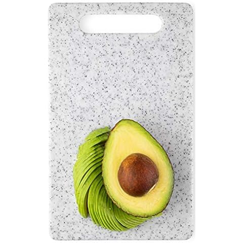 Small White Granite Effect Chopping Board Cover