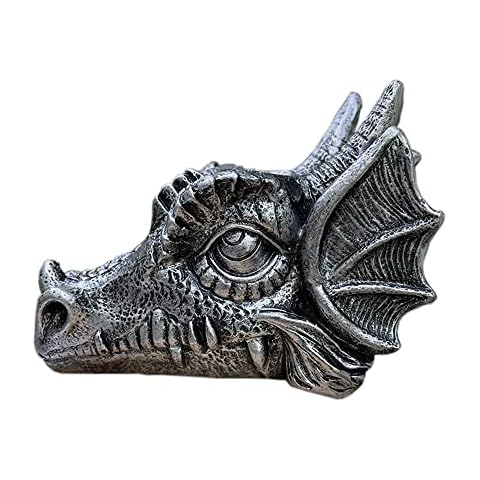 NEBAISEN Resin Head Display Stand Shenron Base for 4~6cm Crystal Ball Sphere Globe Stone Decoration Holder Cover