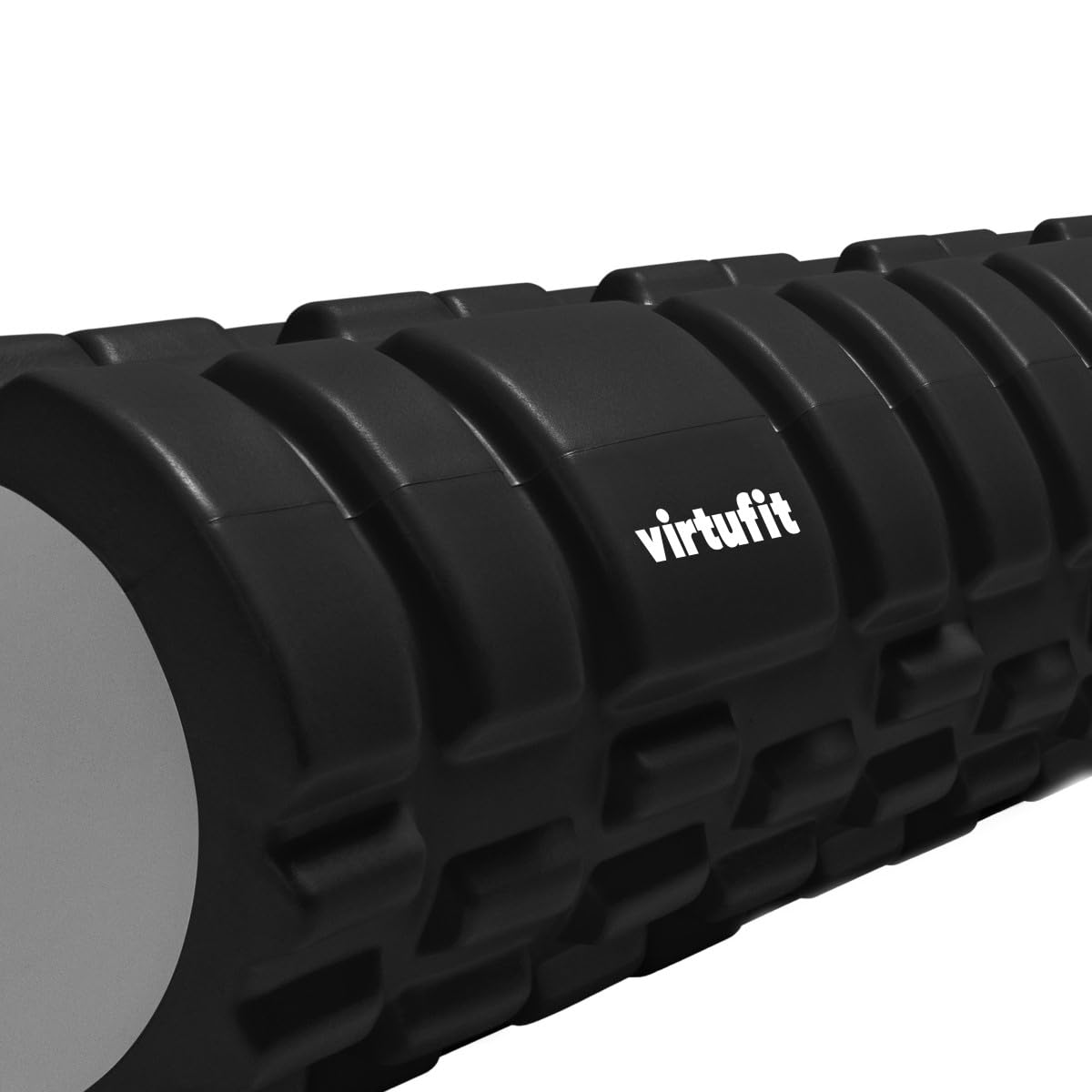 VirtuFit Rullo per massaggi a griglia in schiuma – 62 cm – Nero