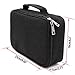 BTSKY Big Capacity Zipper Stationery Bag with Pattern-Multi-functional Stationery Organizer Pouch 36 Large Stretchy Slots for 72 Colored Pencils Black