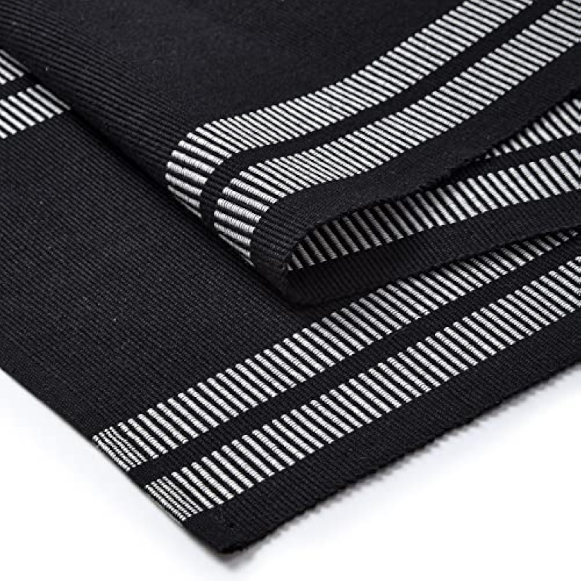 Dining Table Runner for 8 to 10 Seater, Ribbed Cotton