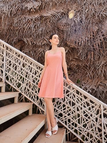 Image of PURVAJA Women's Fit & Flare Knee Length Dress (Wini-012-016)