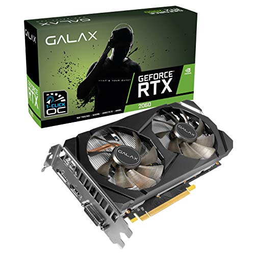 Placa de Vídeo GALAX - GeForce RTX 2060, 1-Click OC, 6GB GDDR6
