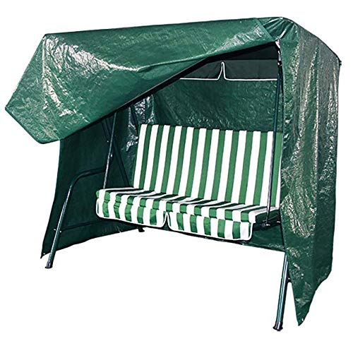 Taylor & Brown Heavy Duty Waterproof 3 Seater Garden Swing Hammock Cover Outdoor Protective Furniture Cover with Corner Zips & Tie Cords Tear Resistant Woven Polyethylene