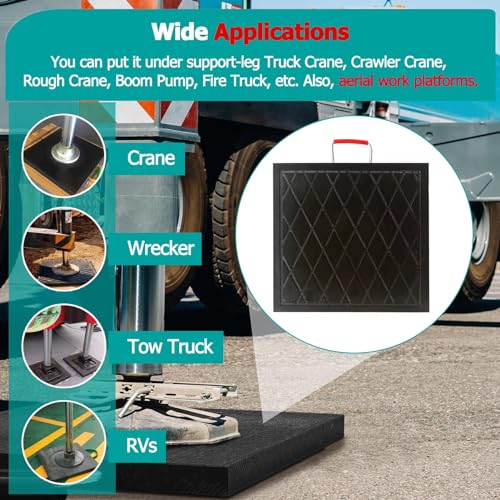 Patins de stabilisation robustes 30x30 cm pour remorque camping-car - 8