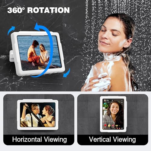 Support de tablette pour douche MoKo rigide étanche et orientable à 360 degrés - 3