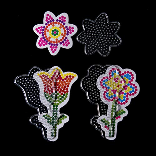 Plaque perle a repasser transparente 5mm grand format : support emboitable loisirs creatifs - 3