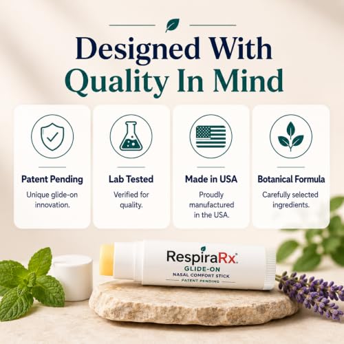 Image of Nasal Stick for Adults | Cooling Comfort | Easy-to-Use Pocket Size | Day & Night Use | Pack of 1