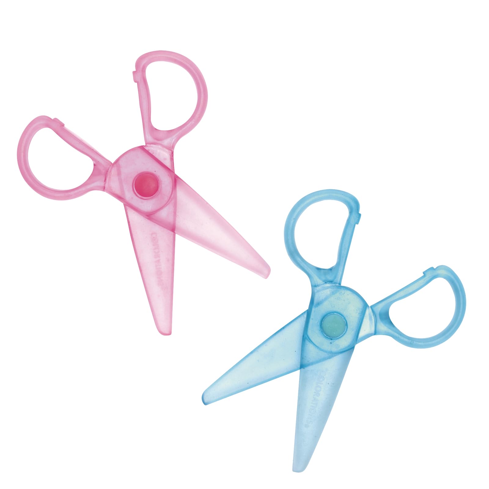 Coloraciones de tijeras de plástico, conjunto de 12
