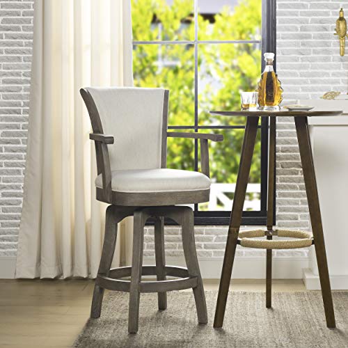 Jennifer-Taylor-Home-Williams-27-Swivel-Counter-Height-Bar-Stool-Natural-White-Linen Jennifer Taylor Home Williams 27 Swivel Counter Height Bar Stool Natural White Linen