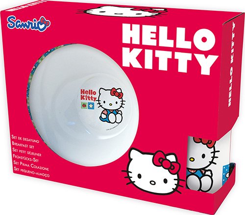 Disney Hello Kitty Tomato 3-Piece Dinner Set, White