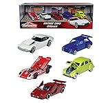 Klassiker der Automobilgeschichte - Dieses Majorette Vintage Cars Set enthält 5 berühmte Automodelle, die Geschichte geschrieben haben - in Original-Lizenz von Automarken wie Porsche & Renault