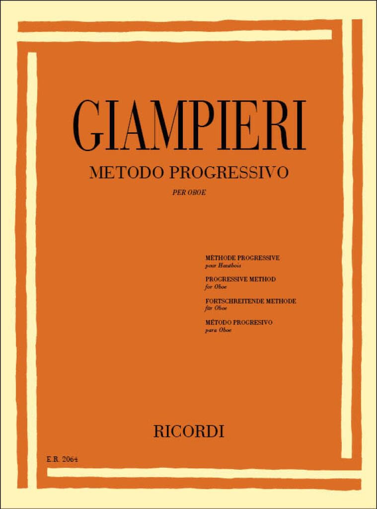 METODO PROGRESSIVO PER OBOE HAUTBOIS      Sheet music – January 1, 1984