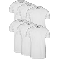 URBAN CLASSICS Set 6 Magliette Uomo a Maniche Corte, Magliette Basic in Cotone