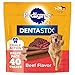 PEDIGREE DENTASTIX Large Dental Dog Treats Beef Flavor, 2.08 lb. Value Pack (40 Treats)