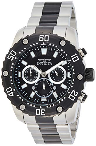 Invicta 22521 Pro Diver Herren Uhr Edelstahl Quarz schwarzen Zifferblat