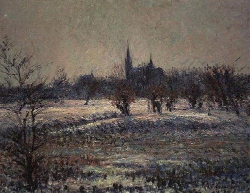 Impression d'affiches Toile White Frost Gustave Loiseau Portrait Décoration Murale 60x90cm