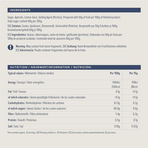 by Amazon Apricot Jam, 454g (Pack of 2)