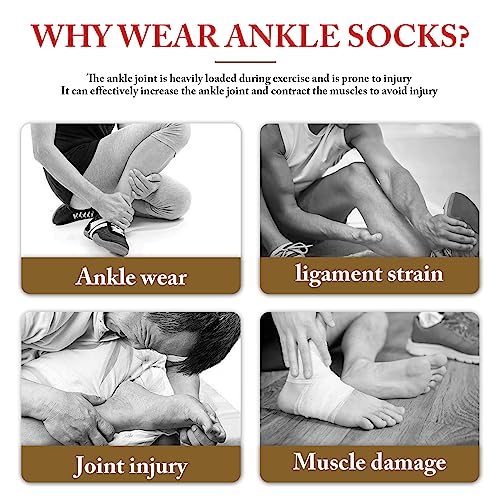 Image of 3Pairs Neuropathy Socks - Soothe Relief Compression Socks 20-30 mmHg - Comprex Ankle Sleeves for Arch Support, Achilles Tendonitis, and Foot Pain Relief (Small, Black)