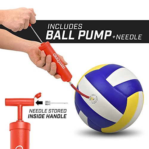 Ballon de volley en cuir synthétique qui ne se dégonfle pas avec pompe