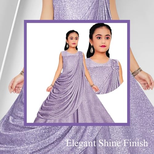 Image of Z Z D Fashion 7040 Trendy Party Sequin Work Full Length Gown Dress for Girls