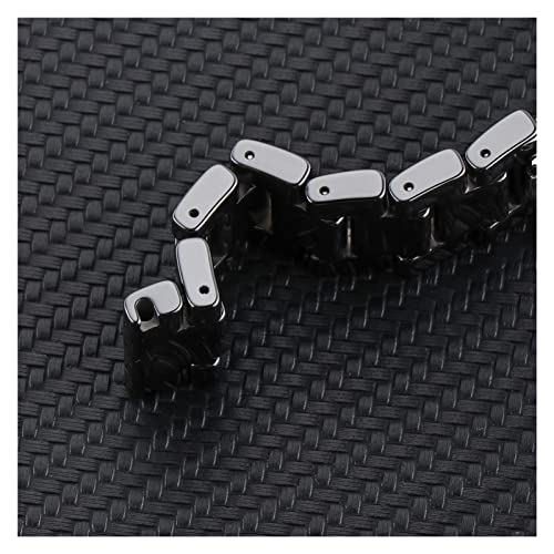 Bracelet montre connecté céramique noire sangle 14mm avec outils