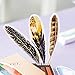 Koogel 60PCS Feather Shape Paper Bookmarks, Colorful Creative Feather Bookmarks Gifts for Women Kids Students Teachers and Book Lovers