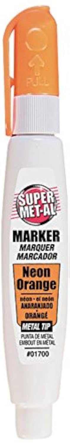 Super Met-Al 1296-1700 Squeeze Action Paint Marker Neon Orange