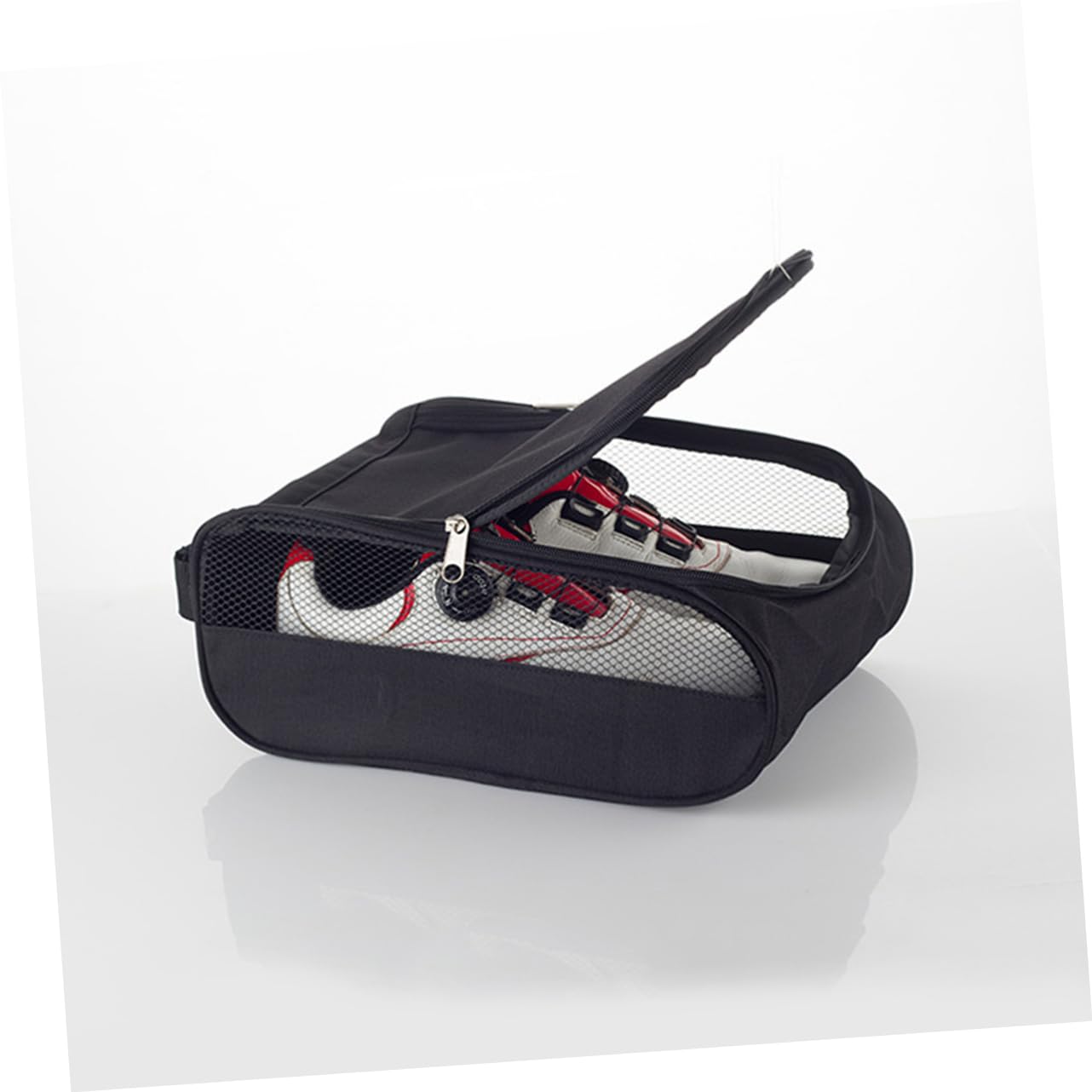 CORHAD Shoe Storage Bag for Golf Breathable Mesh Zippered Pouch Multi-sport Shoe Carrier