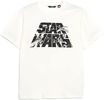 LC WAIKIKI Crew Neck Star Wars Printed Men&rsquo;s T-Shirt M Ecru: Buy Online
