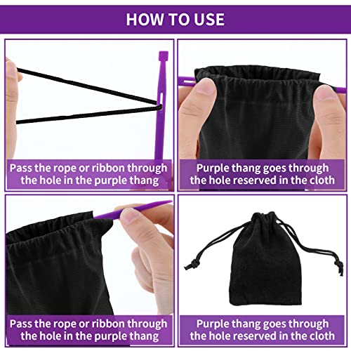 4 Pieces Sewing Purple Thangs Multifunctional Sewing Tools,Sewing Seam Presser Tool Plus 2 Felt Storage Pouches Multifunctional Sewing Purple Thang #TOP3