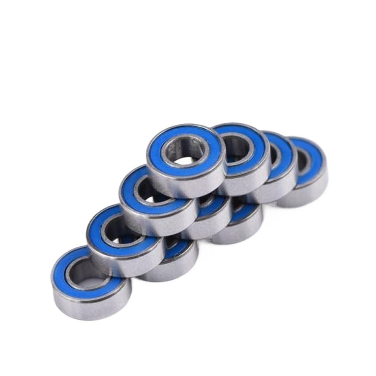 MR84RS łożysko 20/50/100 sztuk 4x8x3mm ABEC-5 Hobby elektryczny zdalnie sterowany samochód ciężarówka MR84 RS 2RS łożyska kulkowe MR84-2RS niebieskie uszczelnienie(100PCS)