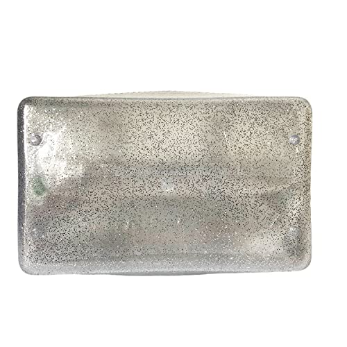 Image of Ladies Summer Jelly Pillow-shaped Top Handle Handbag Candy Color Transparent Crystal Purse