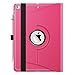 Fintie Case for iPad 9.7 2018 2017 / iPad Air 2 / iPad Air - 360 Degree Rotating Protective Stand Cover with Auto Sleep Wake for iPad 9.7 inch (6th Gen, 5th Gen) / iPad Air 2 / iPad Air, Magenta
