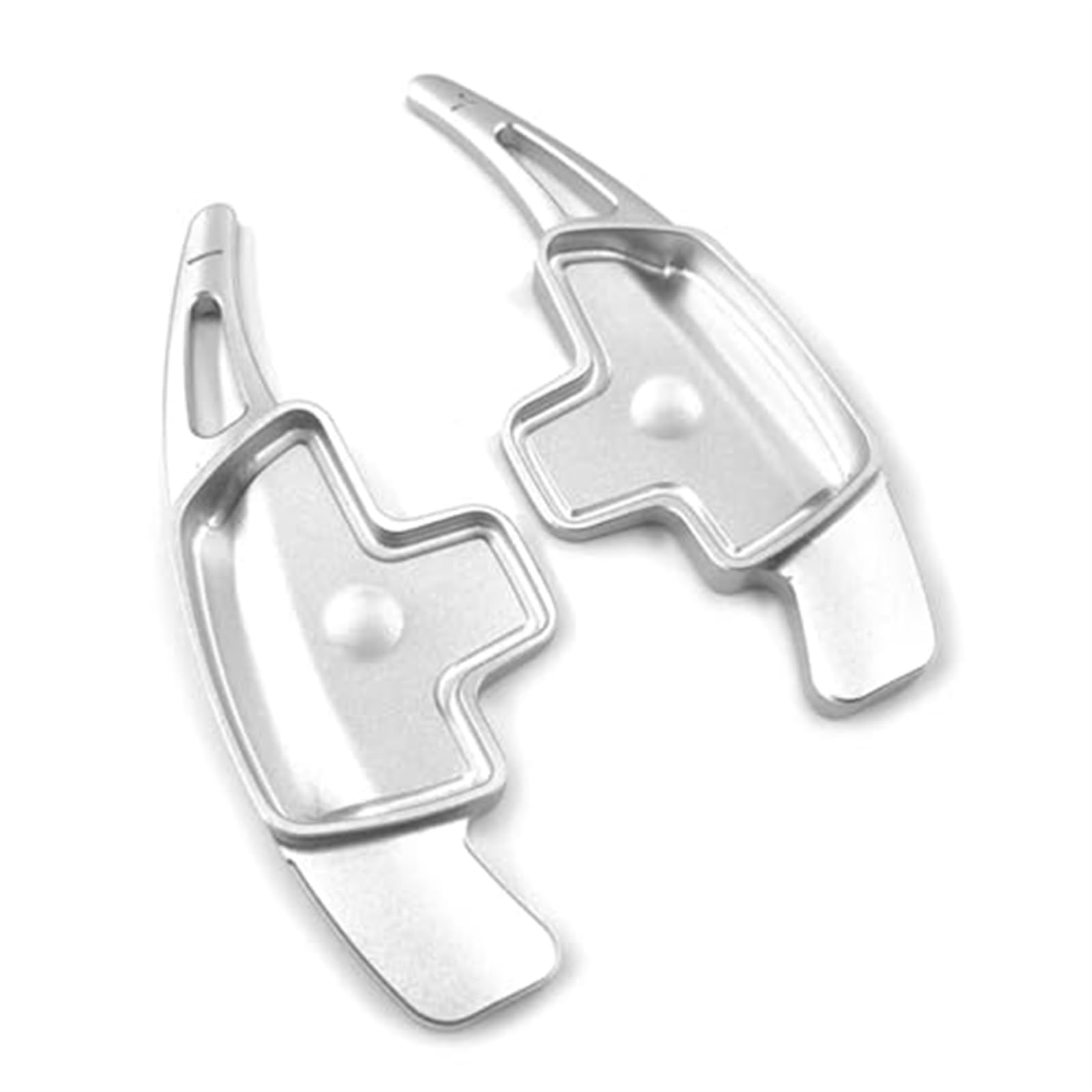 2 szt. aluminiowe łopatki zmiany biegów na kierownicy samochodu, do Mercedesa-Benz, ABCE CLA CLS GLA GLC GLE S Class Łopatka zmiany biegów(Silver)