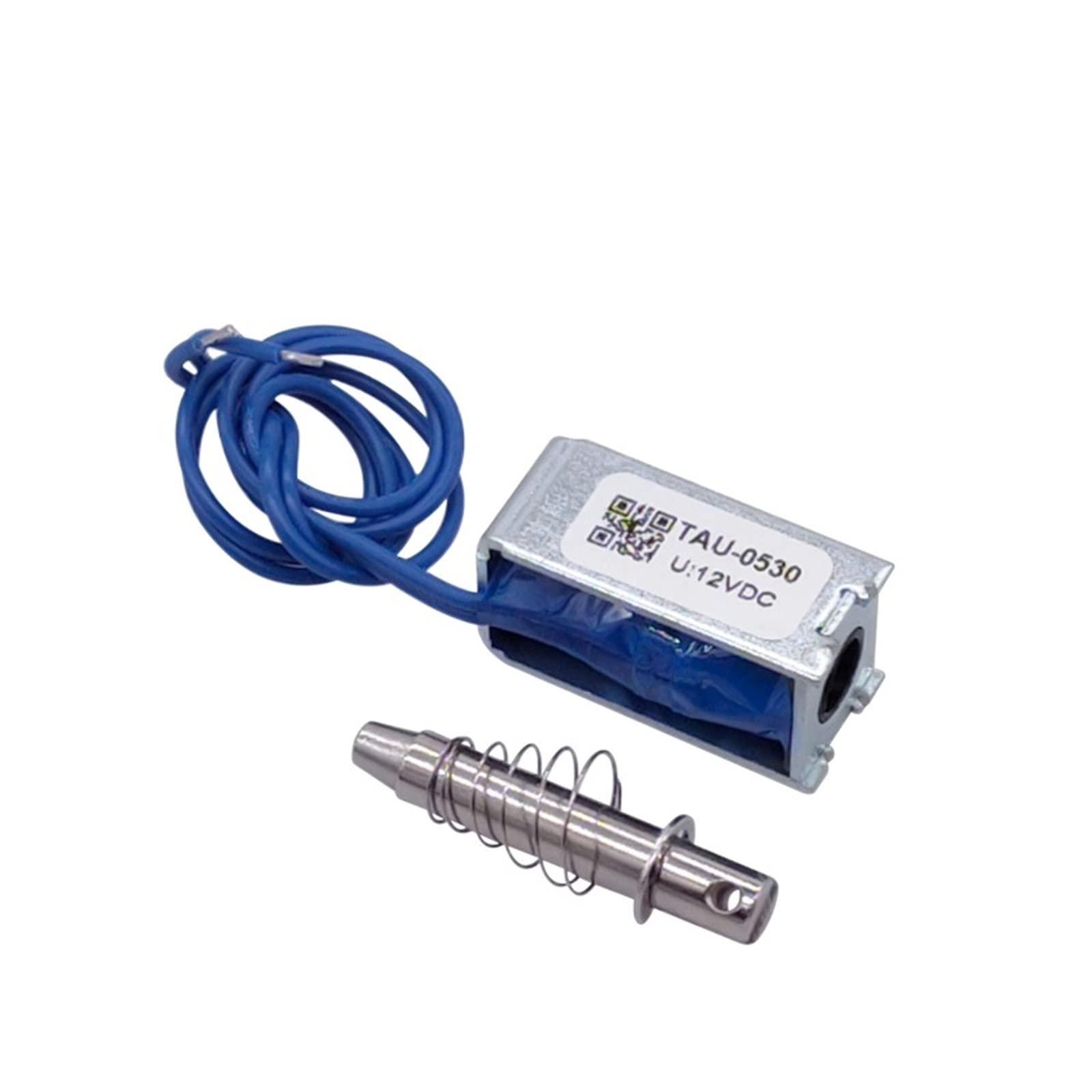 MANGAO Dc 6V 12V 24V Magnetic Solenoid TAU-0530 Push&Pull Open Frame Electromagnet TAU-0530T TAU-0530B Stroke 10mm Keeping Force 700g (Color : TAU-0530 12V)