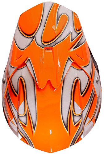 Typhoon Youth Kids Off Road Gear Combo Helmet Gloves And Goggles - Orange (Medium) #TOP4