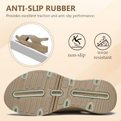 Image of Womens Orthopedic Sandals Ladies Recovery Sport Sandals with Arch Support