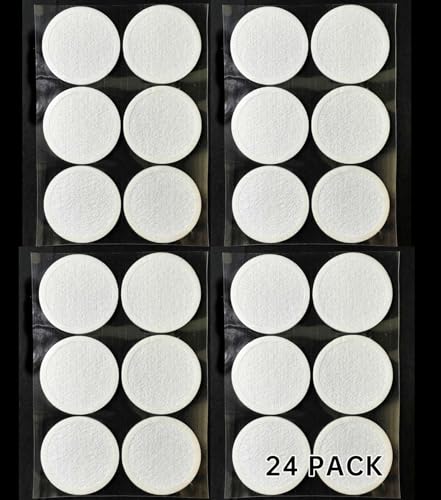 Image of 24 Pcs Monotub Adhesive Filter Disks 2.5 inch - 2MM Thick Synthetic Filter Paper Stickers for Mushroom Growing Supplies, Replacement Filter Pads for Mono Tub