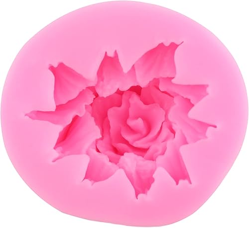 Miniatura 9 de MYPRACS Molde de silicona de flor de crisantemo, molde de fondant de flores de margarita, orquídea, hibisco, flor de caramelo, molde para decoración