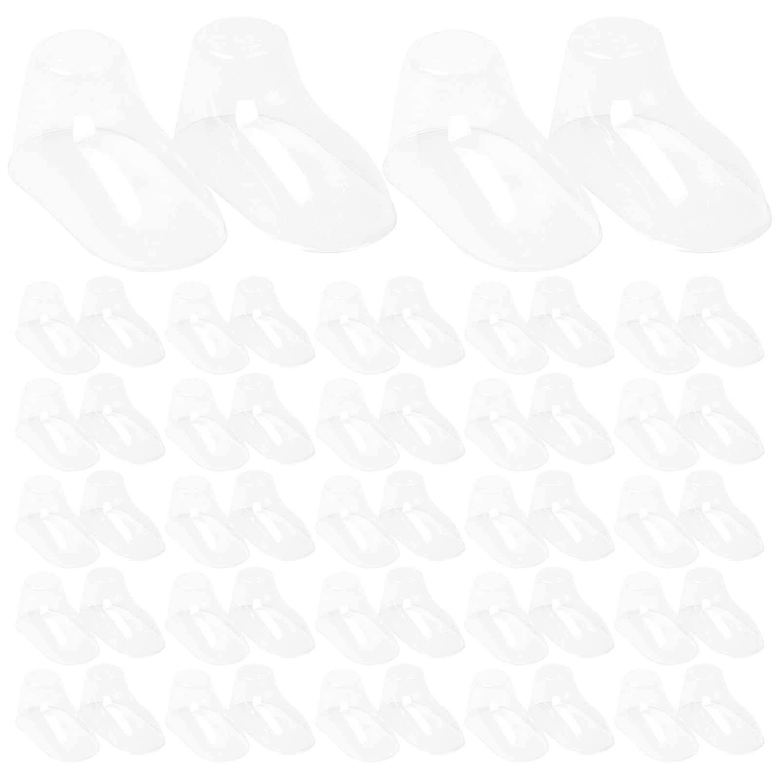 BESTonZON Moldes para Zapatos de Ñiño 100 Unidades Pvc Soporte Transparente para Exhibición y Conservación en Guarderías y Tiendas de Calzado