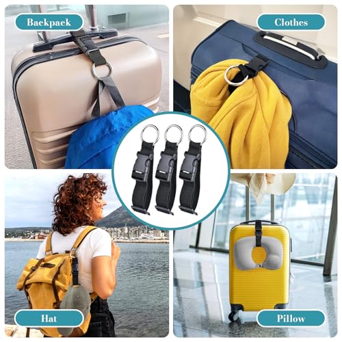 Image of Add a Bag Luggage Strap,Luggage Strap,Luggage Straps for Suitcases,Luggage Accessories,Luggage Accessories for Suitcases,Luggage Straps to Connect Two Suitcases,Backpack Accessories,Backpack Straps