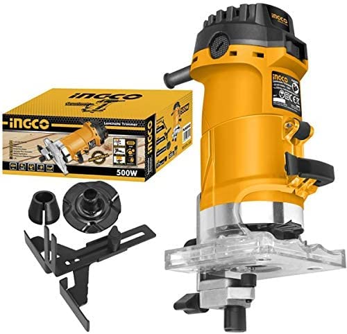 Image of Ingco Industrial Router Trimmer - Model INDUSTROCART019 - Fixed Base - Metal - Perfect for Laminate