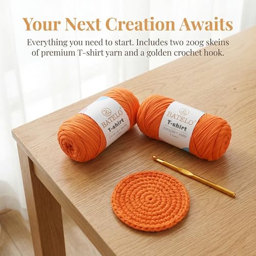 Image of 2 Pack T-Shirt Yarn for Beginner Crochet Bags /Basket /Coaster, 400g /144yds High Elastic Thick Polyester Fabric (Avocado Green+Army Green)
