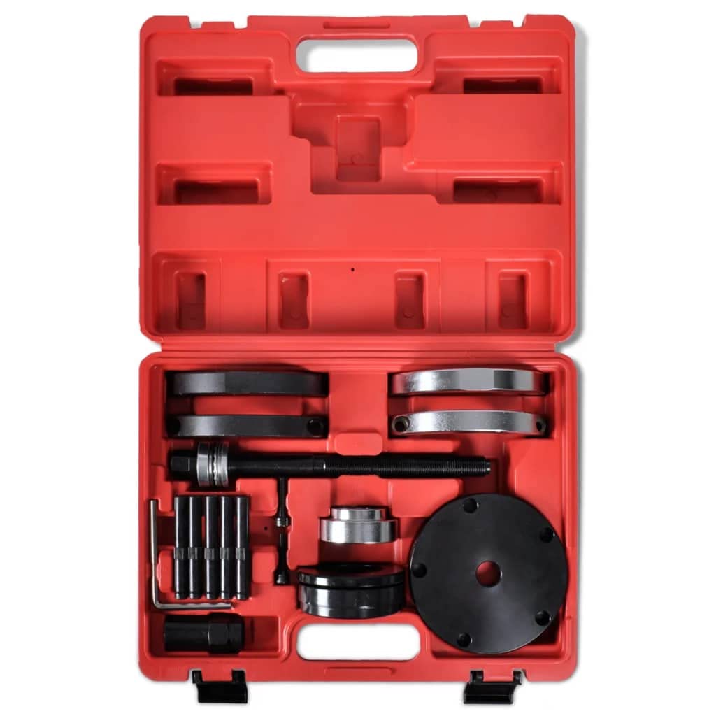 Radlagerwerkzeug Demontage Abzieher 85 mm, Karbonstahl Handwerkzeug Set mit Montage- und Demontageplatten, Halbschalen für VW T5 Touareg Transporter Multivan