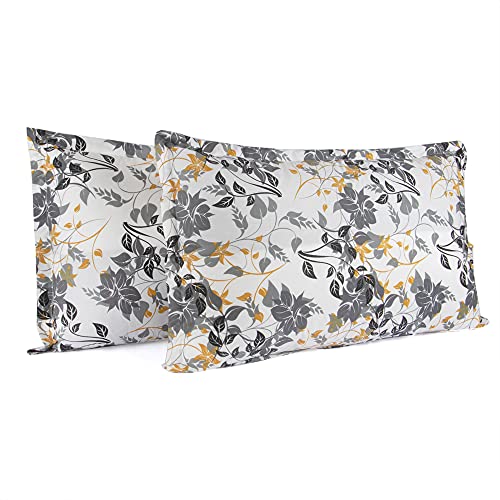 Image of Wakefit 100% Cotton Pillow Cover Set of 2 | 144 TC Soft & Breathable Pillow Cases | Standard Size 18 x 27 Inch | Skin Friendly, Durable Stitching & Gentle Machine Washable | Autumn Sunset