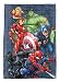 Marvel Avengers Super Hero Squad Weighted Blanket Measures 40x60 inches 5lbs, Kids Bedding Features Captain America, Iron Man, Black Panther, Spiderman, Hulk & Captain Marvel-(Official Marvel Product)