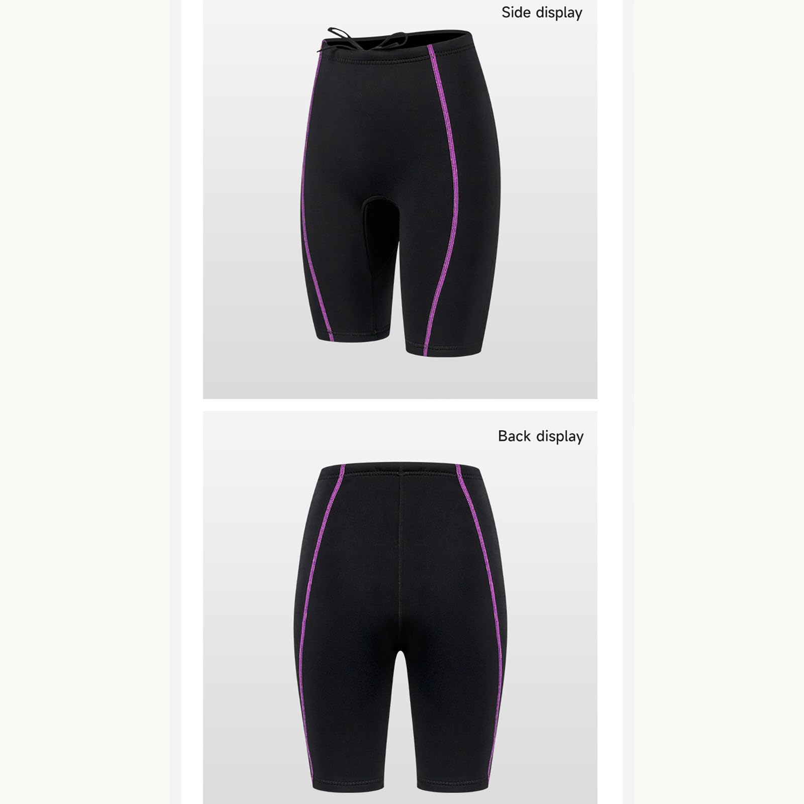 HAOLEI Pantalones Cortos de Neopreno para Mujer,Cintura Elástica Pantalon Corto de Neopreno de 1.5mm Protección contra El Frío Pantalón Cortos de Buceo para Surf, Natación, Snorkeling