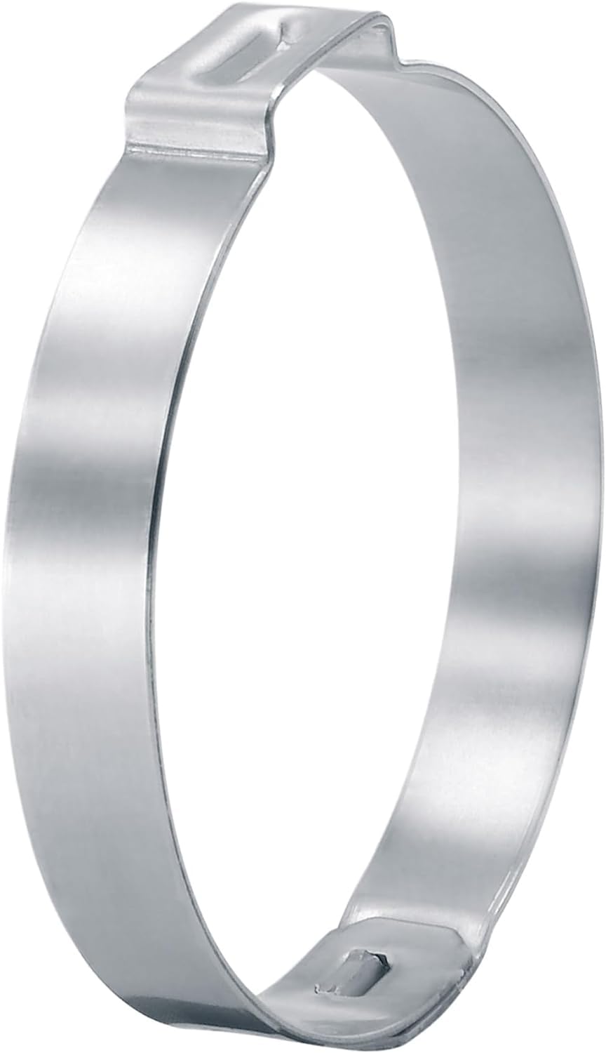 OCS Parts - Oetiker 155 Single Ear Clamps with Mechanical Interlock, 155 Stainless Steel, 24.1 mm Size, Includes OCS Parts 2-Year Warranty (20-Pack)